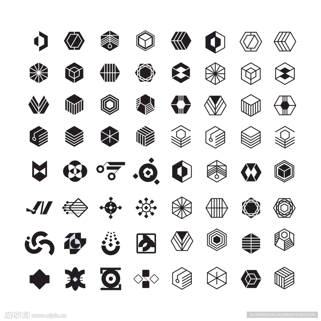 几何图形图标形状多边形元素图片