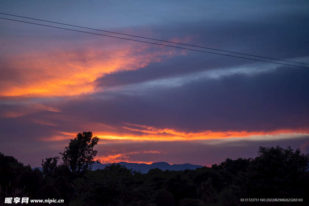 晚霞 夕阳 