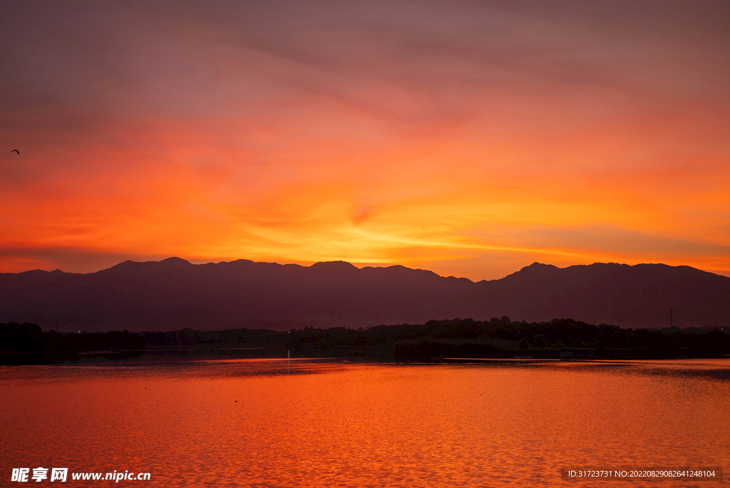 晚霞 夕阳 