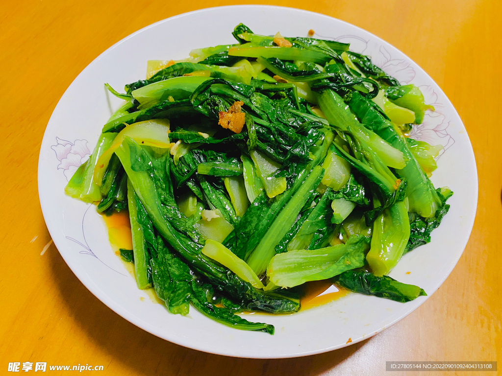 爆炒油麦菜