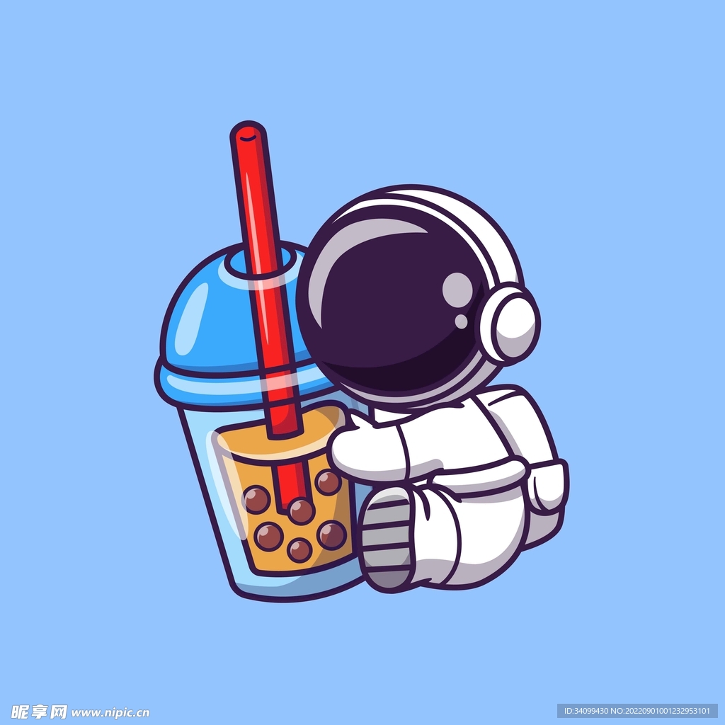 矢量ai手绘奶茶