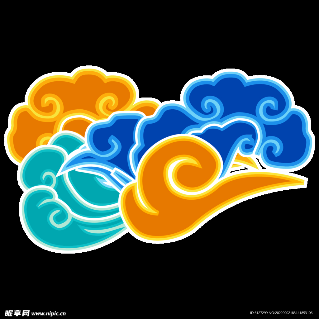 中国风祥云  