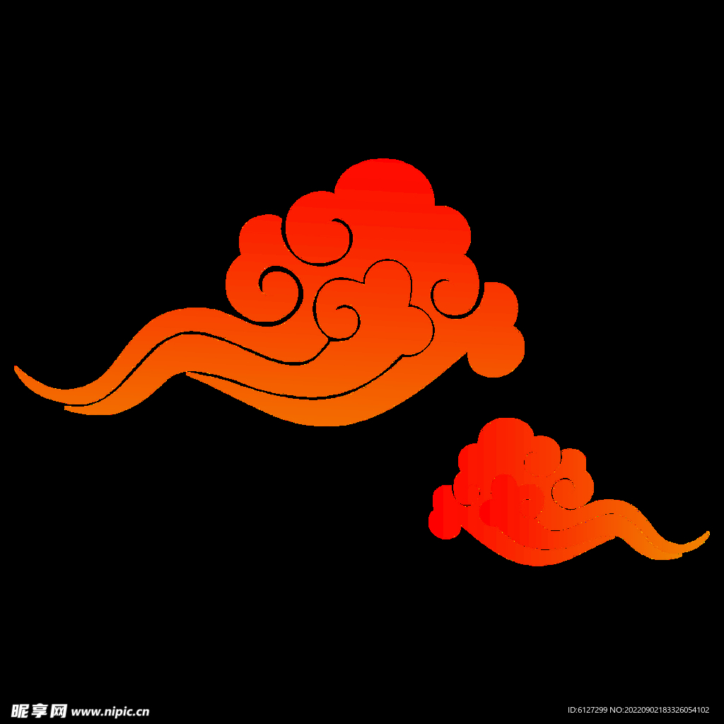 中国风祥云  