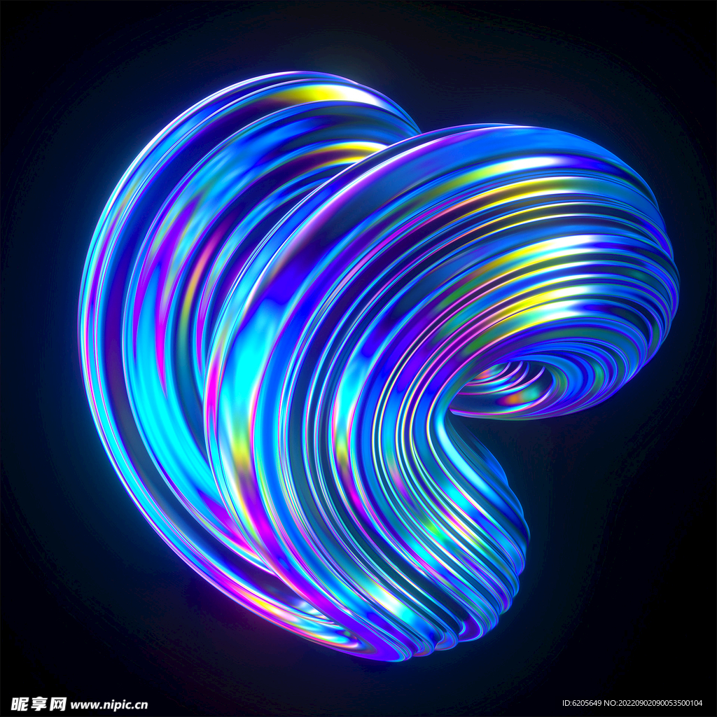 炫彩流体酸性艺术背景