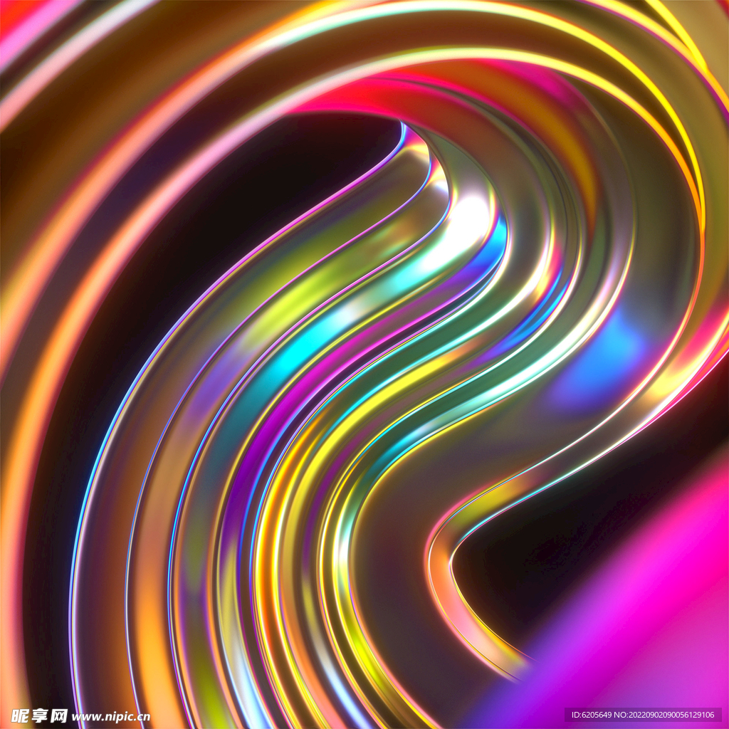 炫彩流体酸性艺术背景