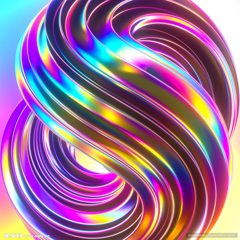 炫彩流体酸性艺术背景