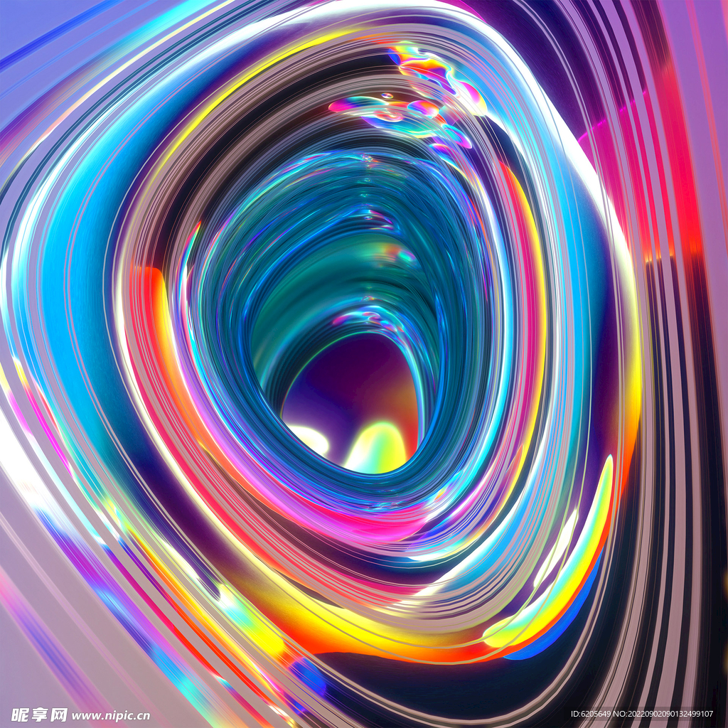 炫彩流体酸性艺术背景