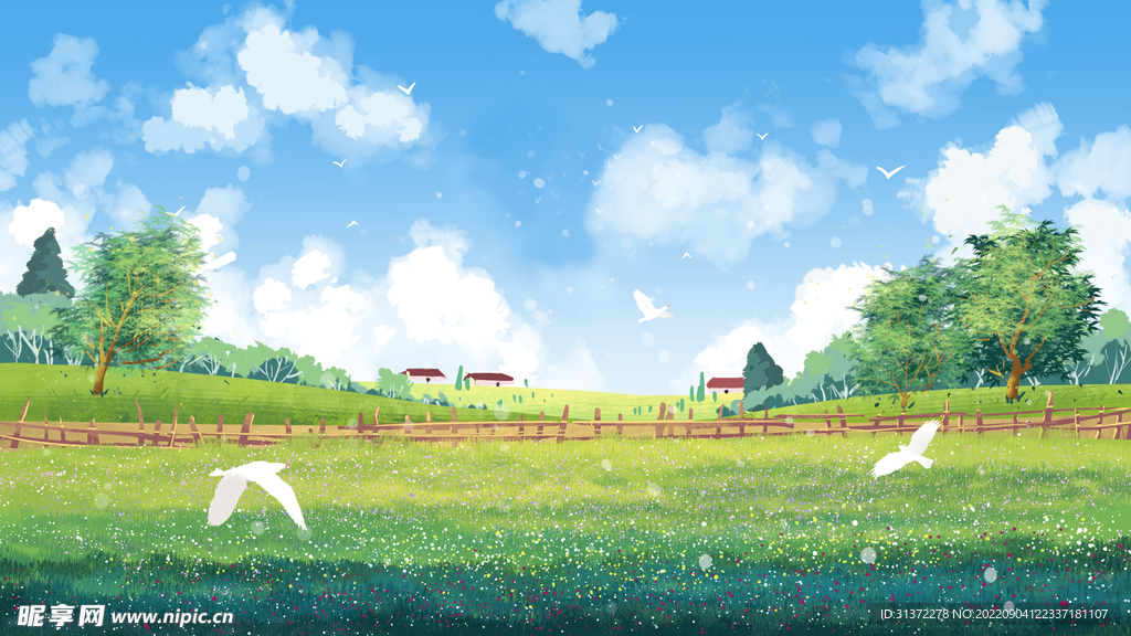  小清新简约创意海报图片