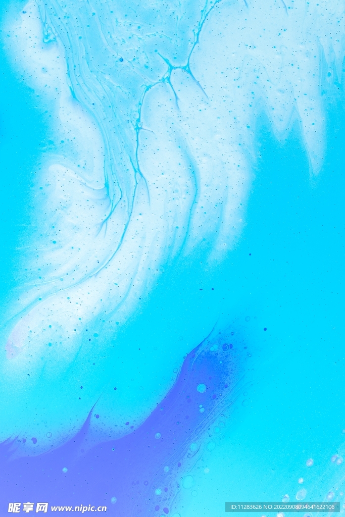 清新蓝色流体背景
