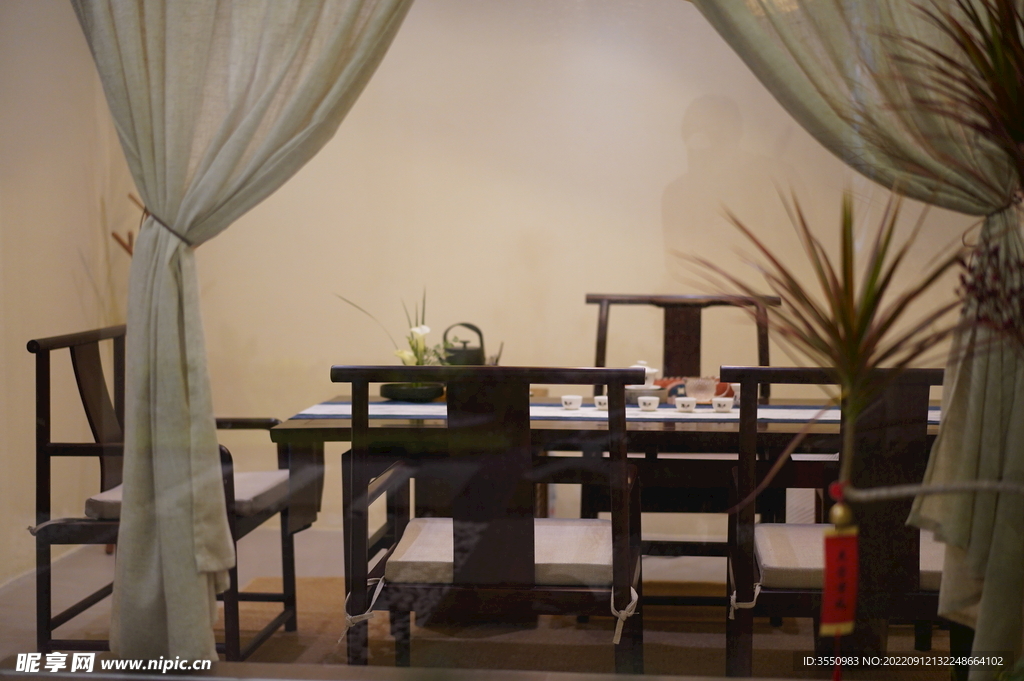 茶室 茶桌 室内