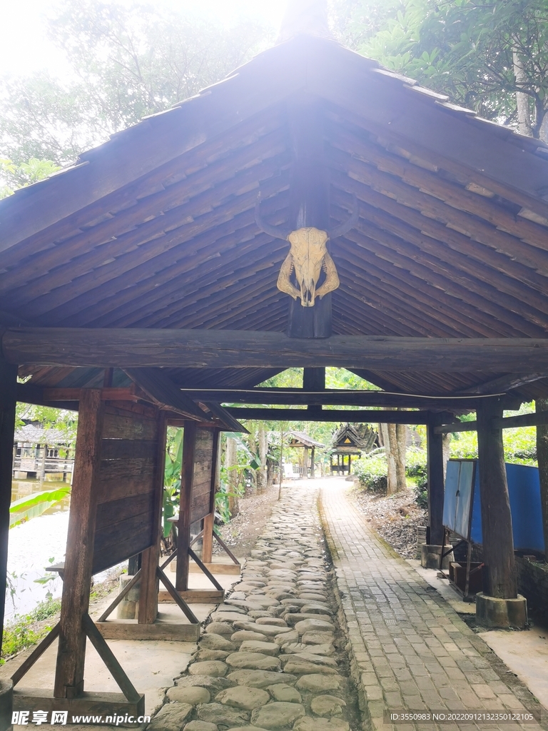 古建筑 自然风景