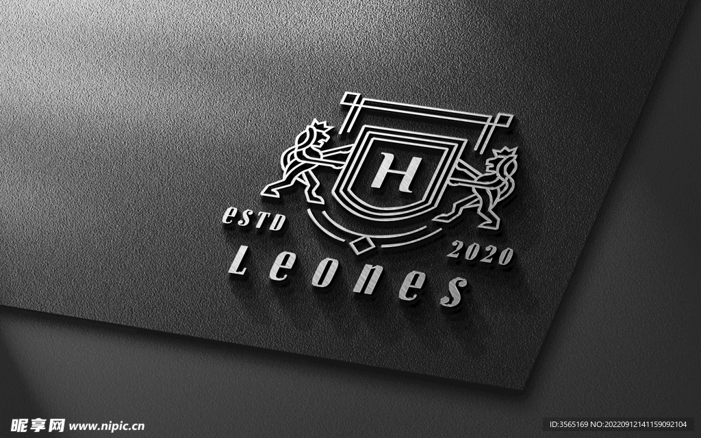 立体金属LOGO样机PSD模板