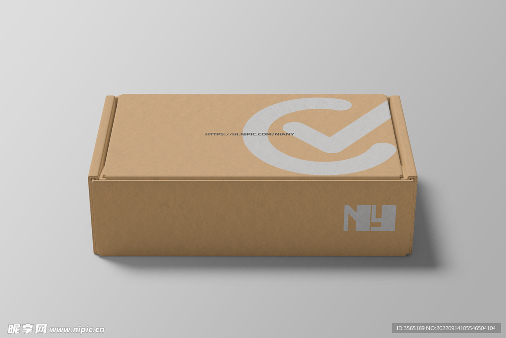 瓦楞纸飞机盒纸盒PSD样机