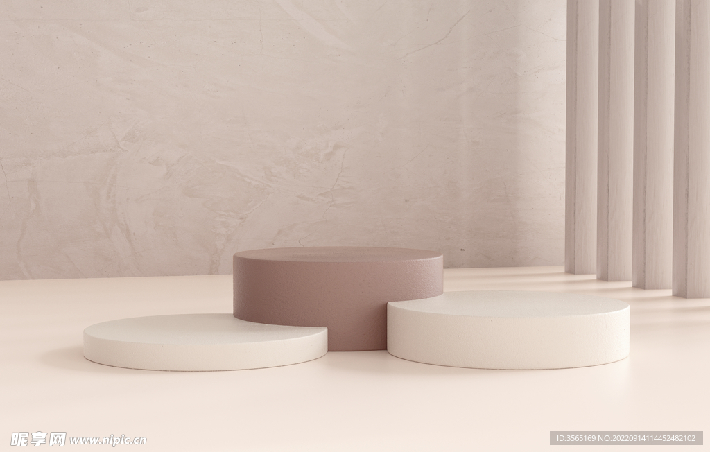 简约产品展示台PSD模型