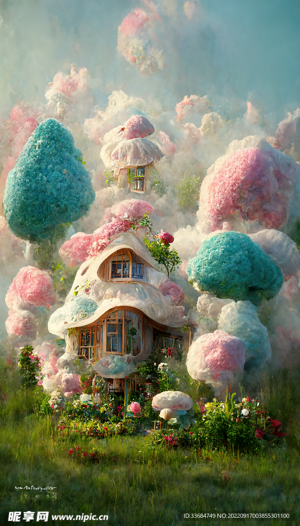 童画蘑菇屋