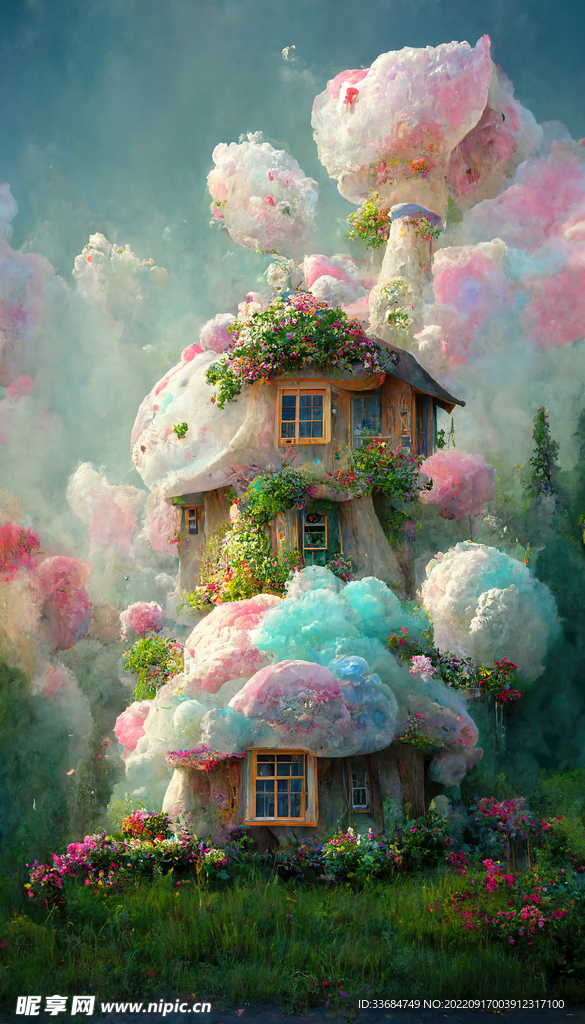 童画蘑菇屋