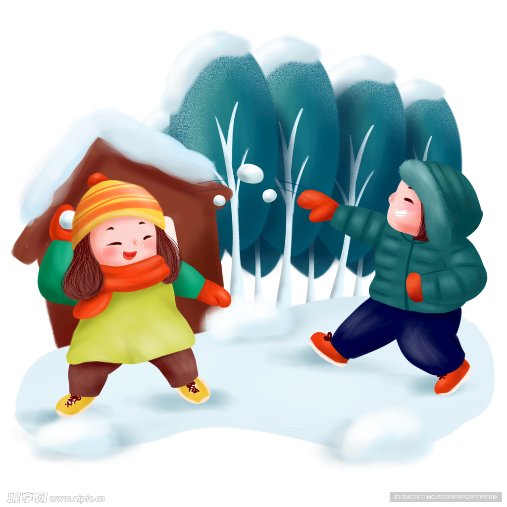 打雪仗
