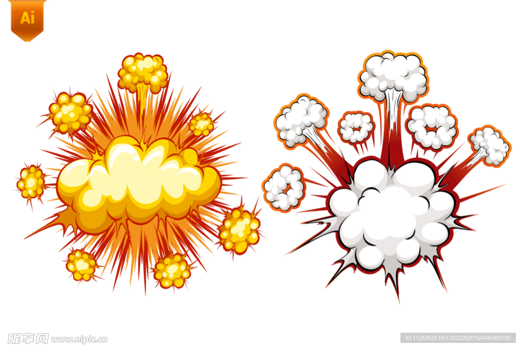 爆炸效果插画