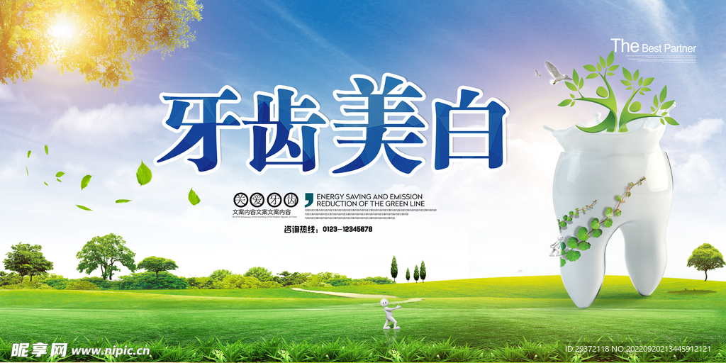 牙齿美容全国爱牙日海报