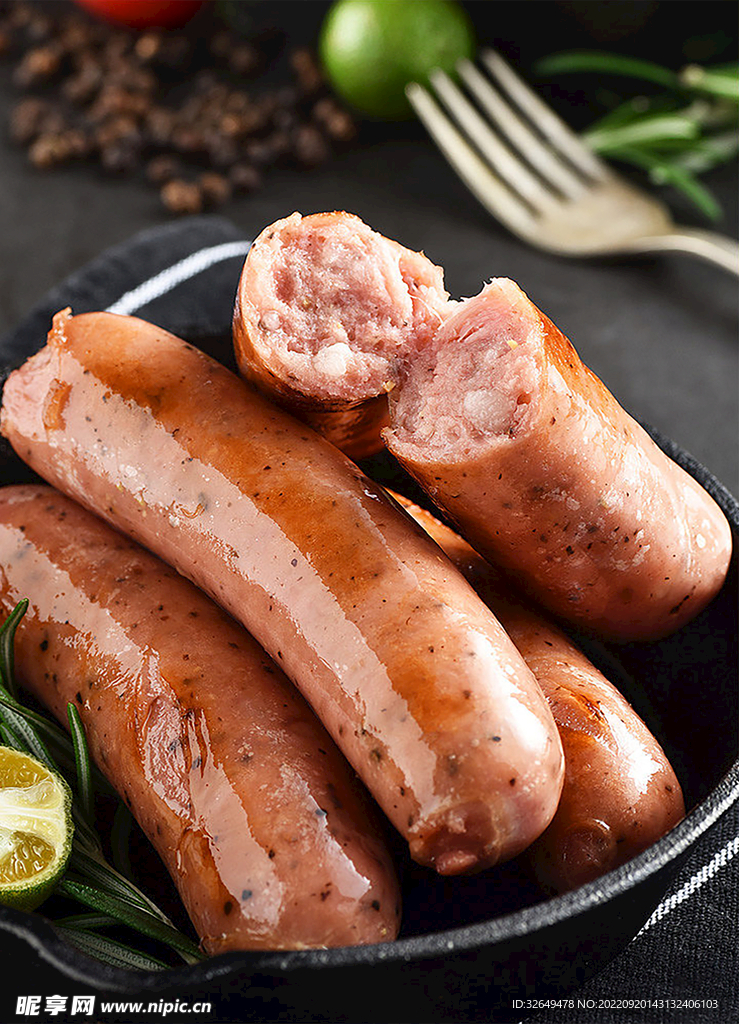 烤肠美食