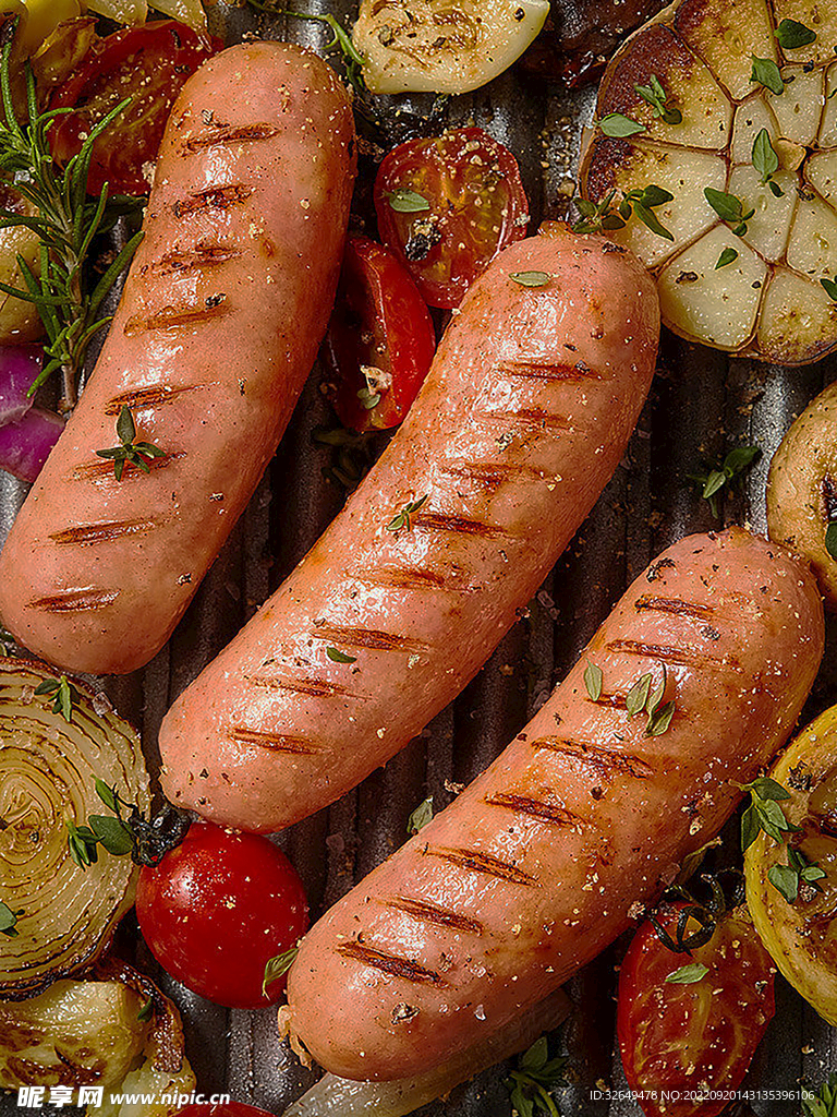 烤肠美食