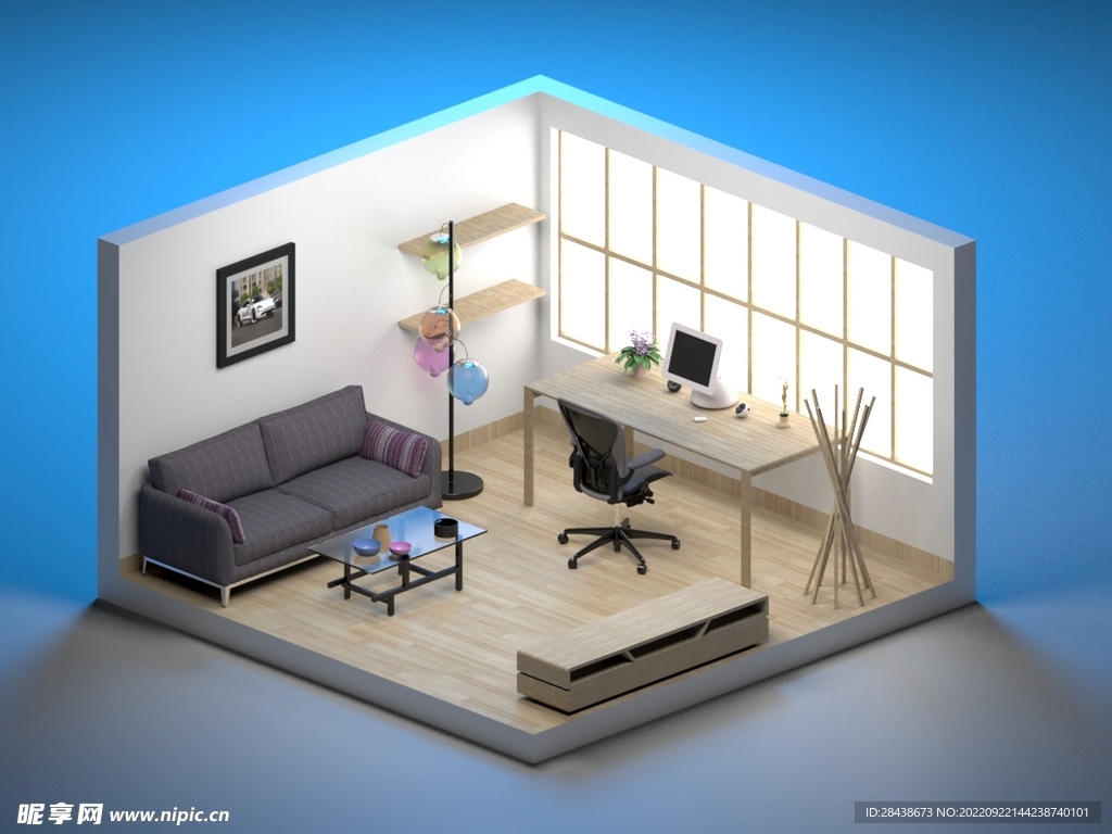 房屋装修模型小景别