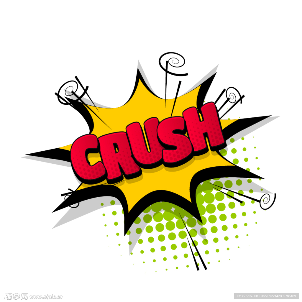 漫画文字效果气泡波普风格对话框