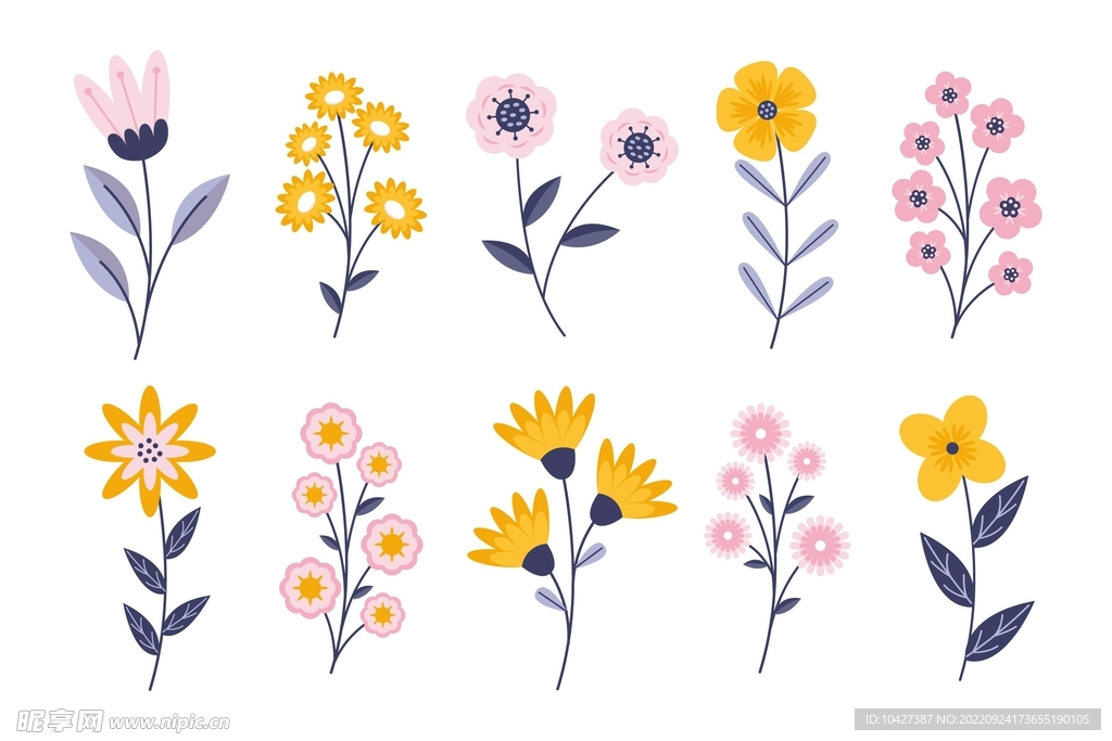 卡通花