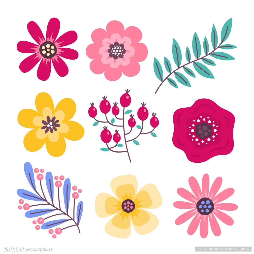 卡通花