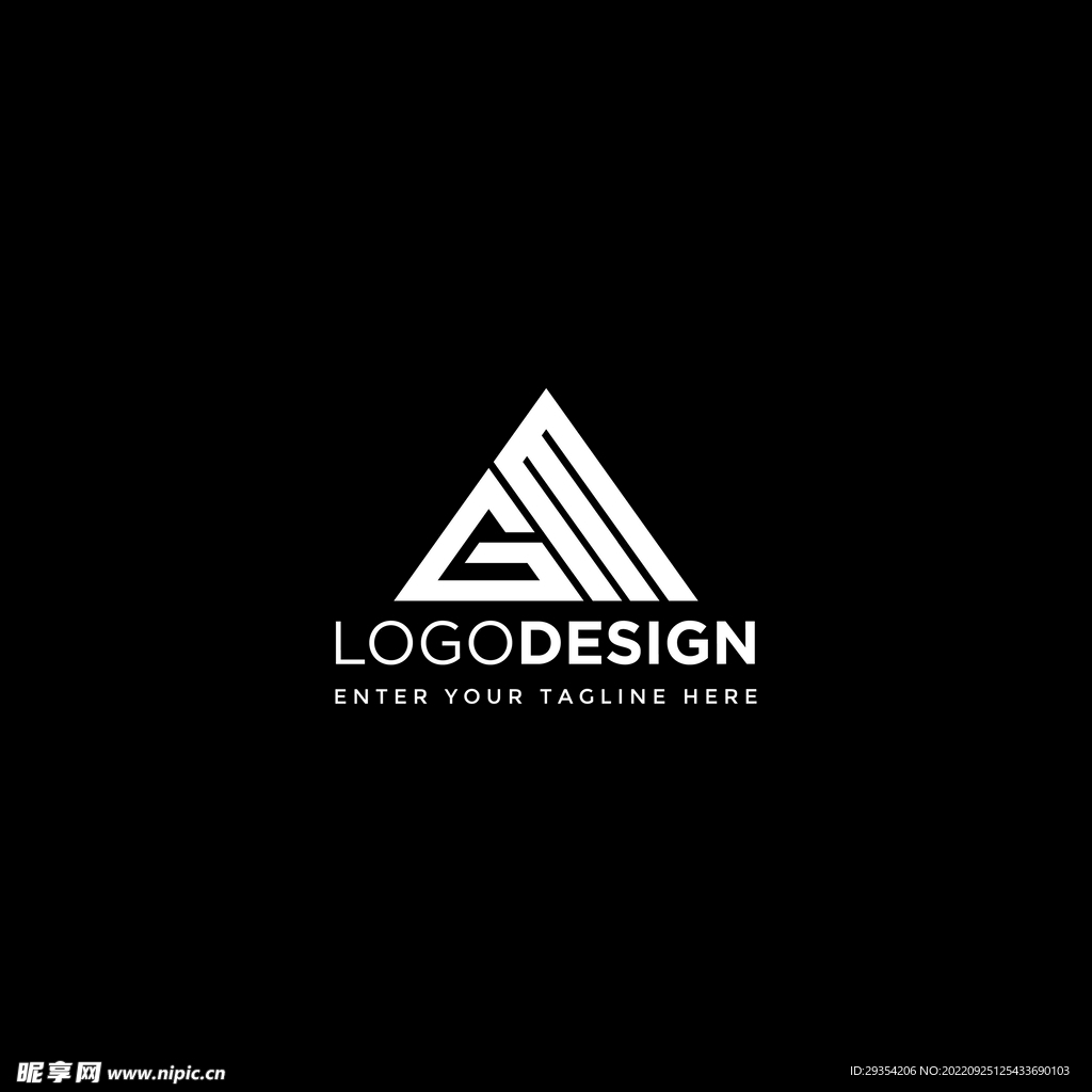 三角大气企业LOGO设计图片