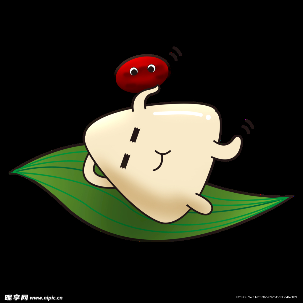 手绘粽子