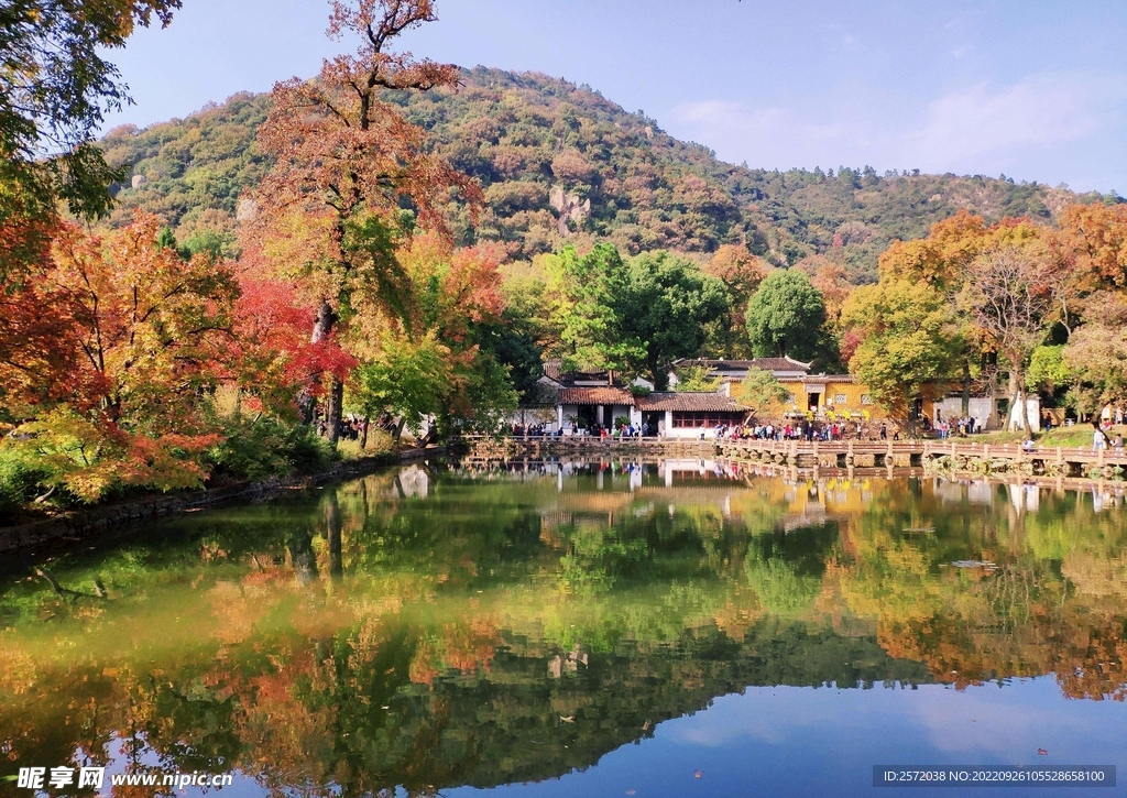 天平山秋天