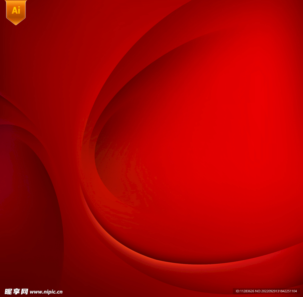 红色曲线背景
