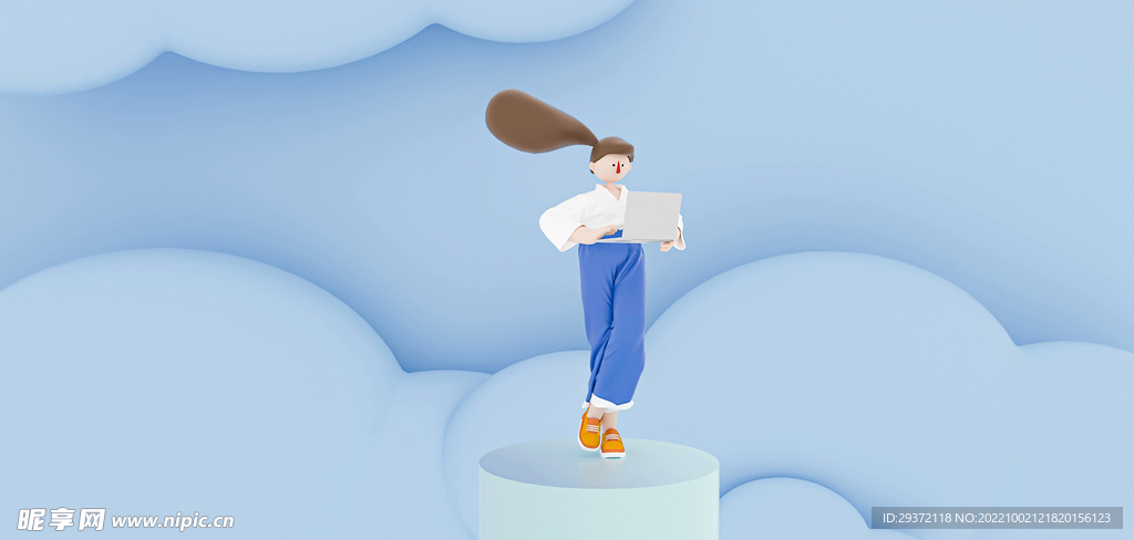 立体商务C4D办公场景