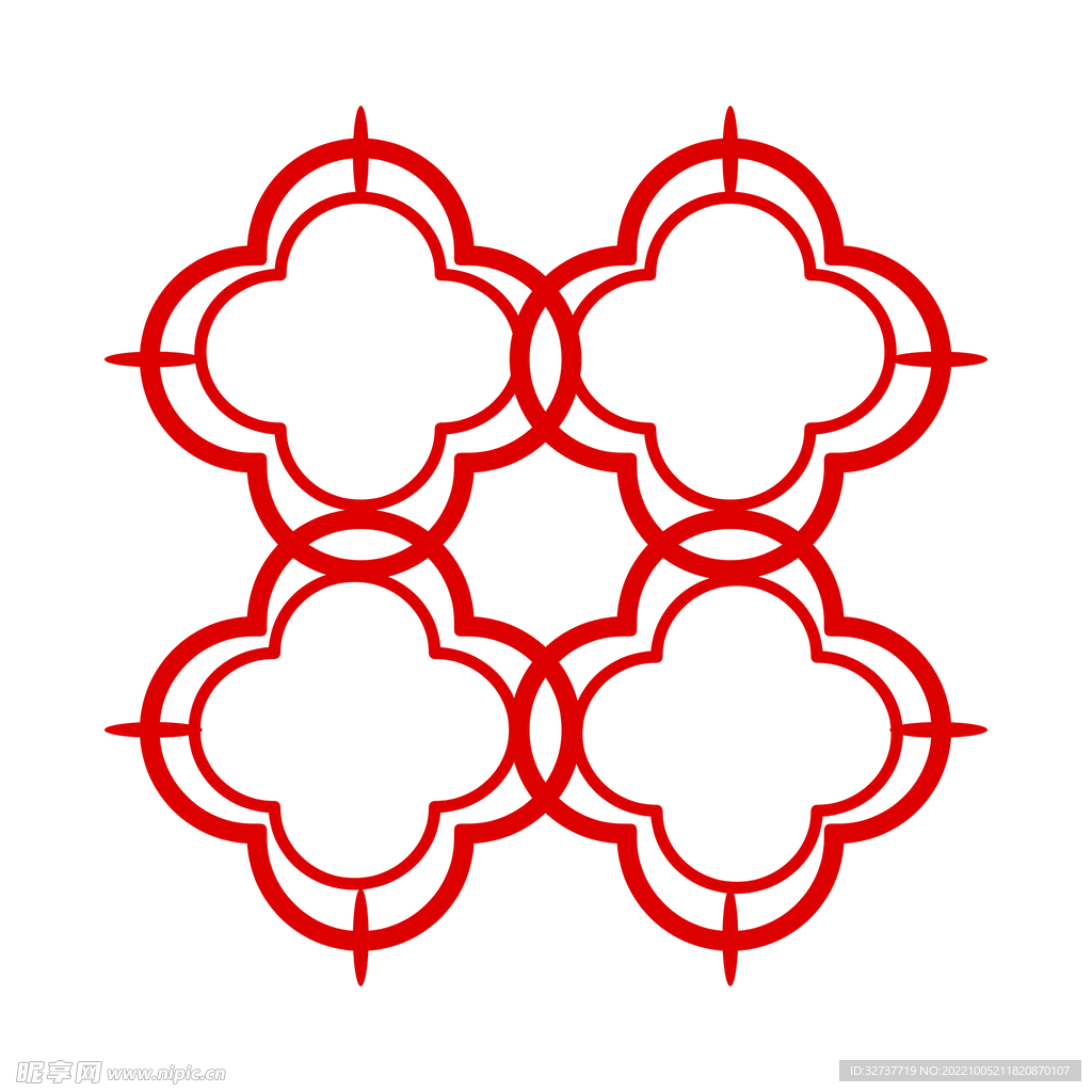 红色国潮边框