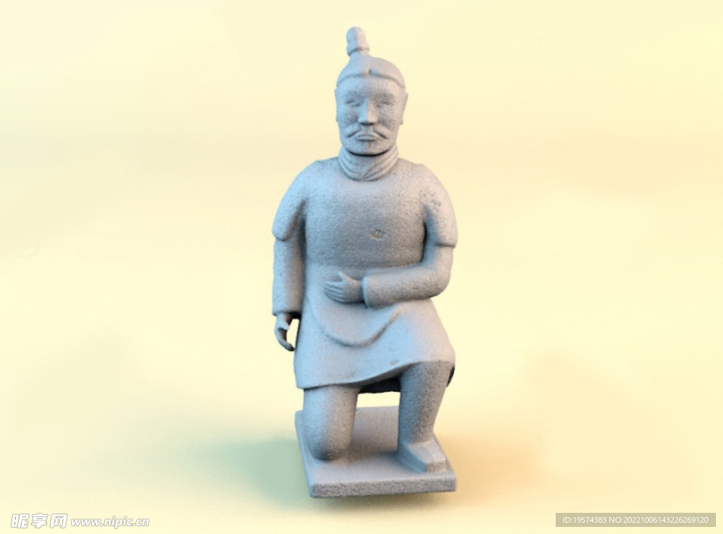 C4D模型兵马俑
