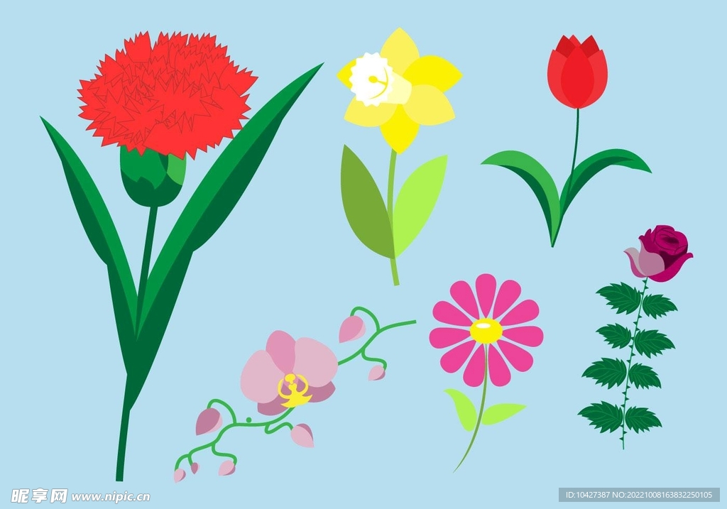 卡通花