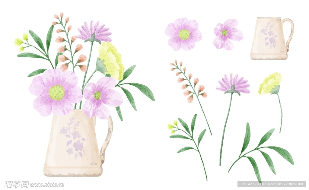 卡通花