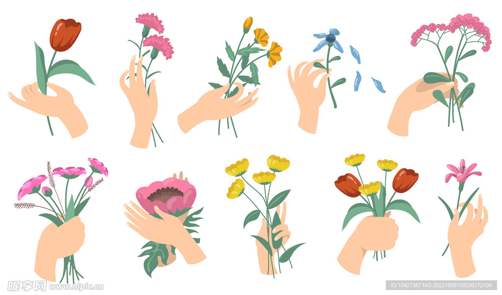 卡通花
