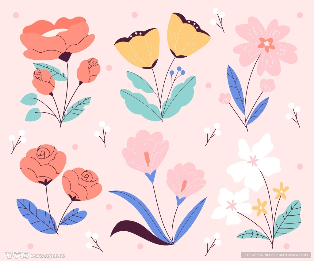 卡通花
