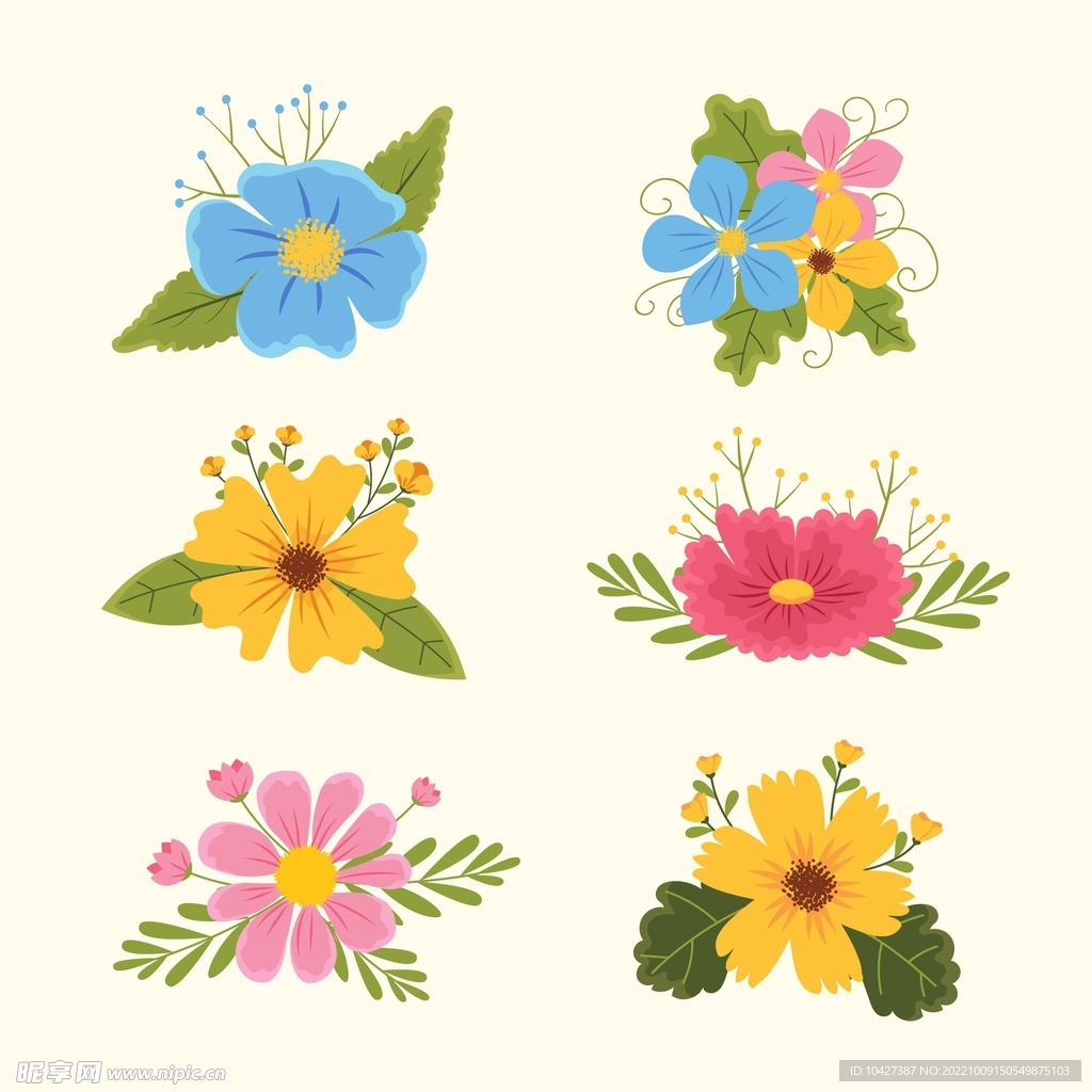 卡通花