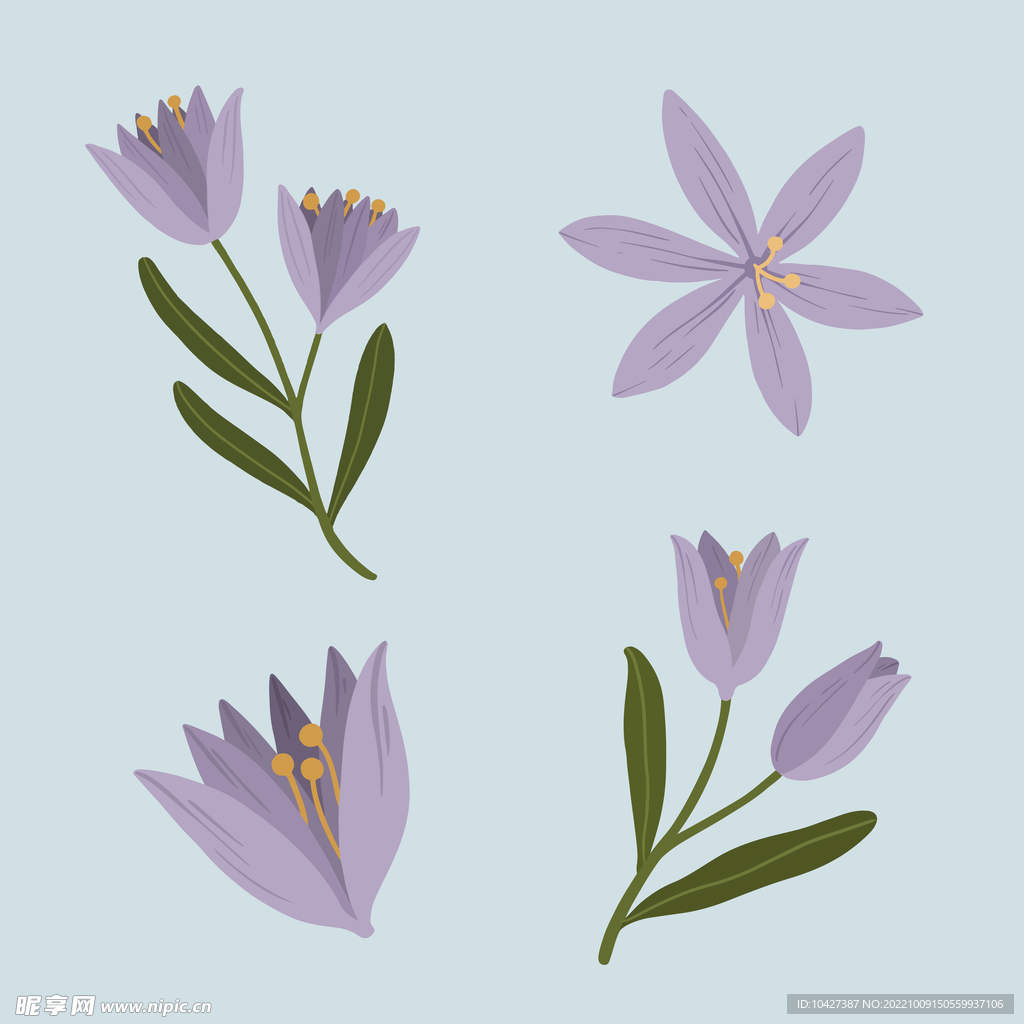 卡通花