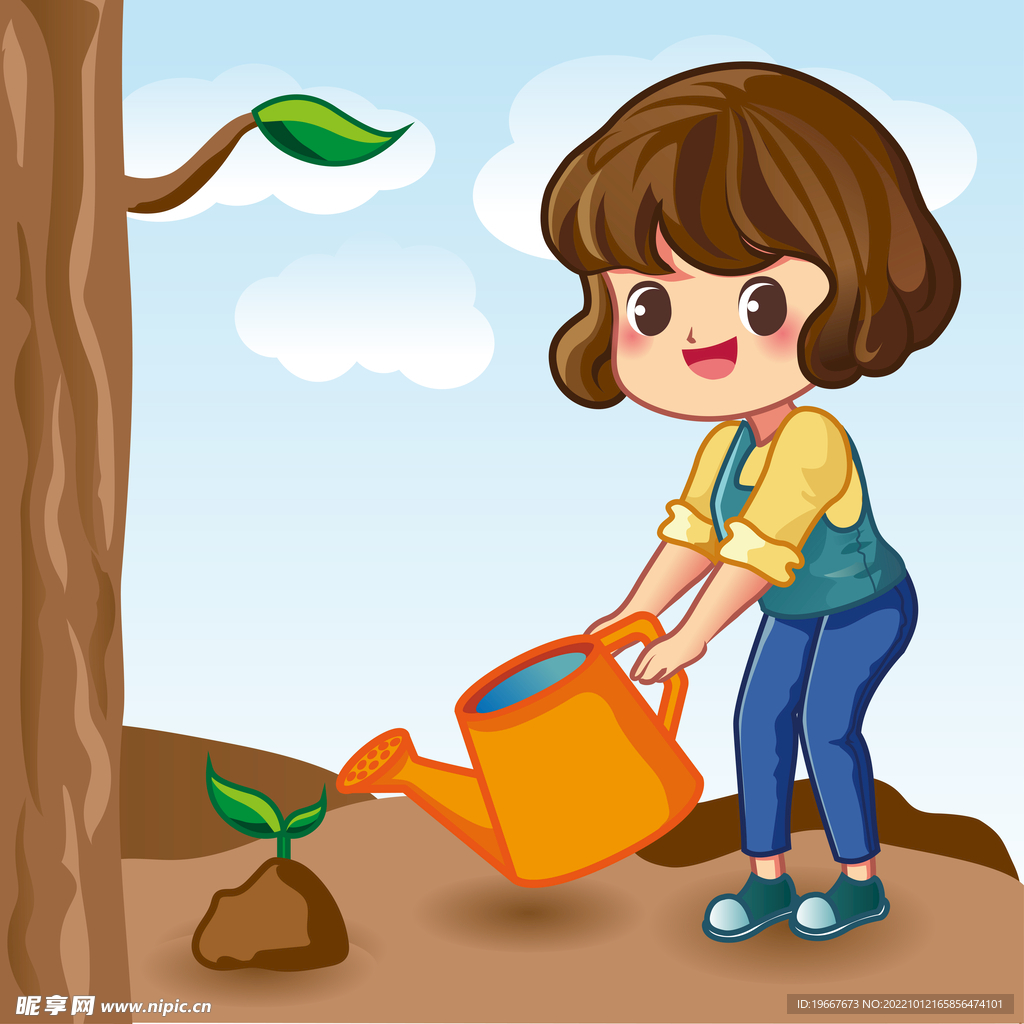 植树女
