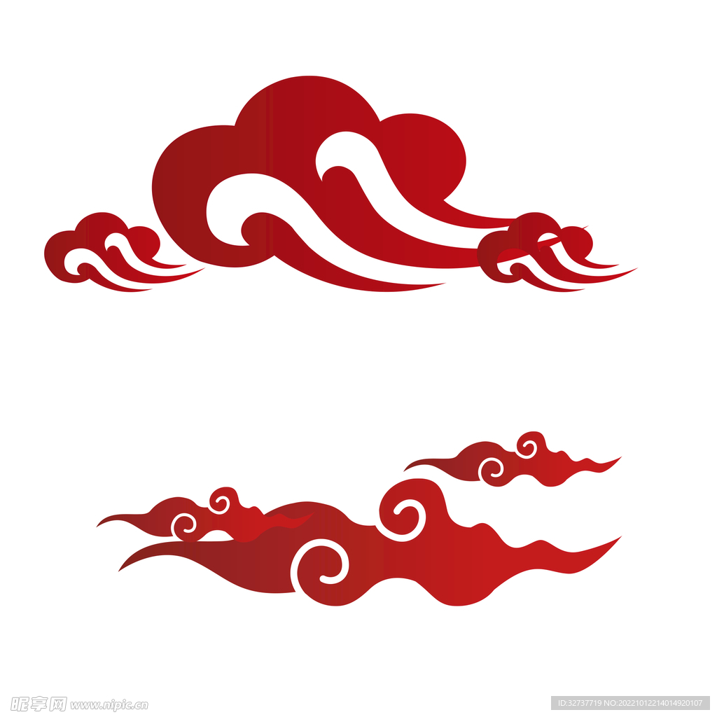 卡通装饰浮云元素