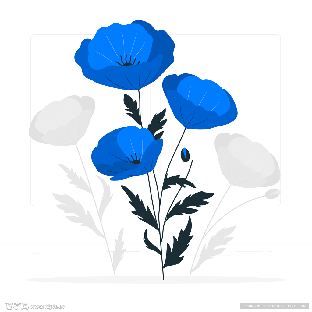 卡通花