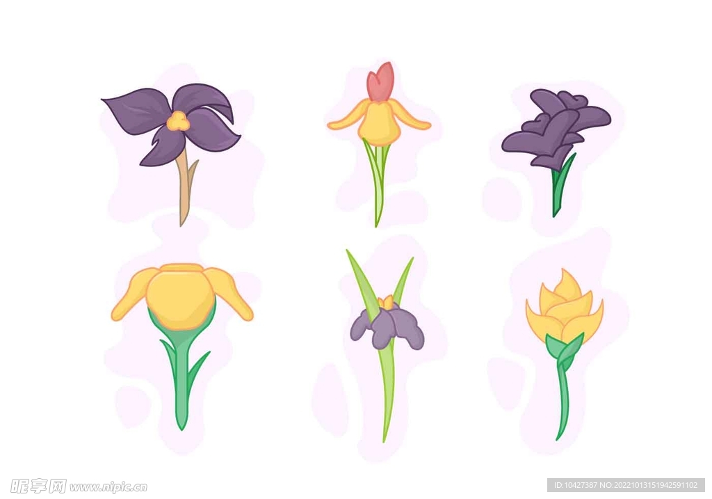 卡通花