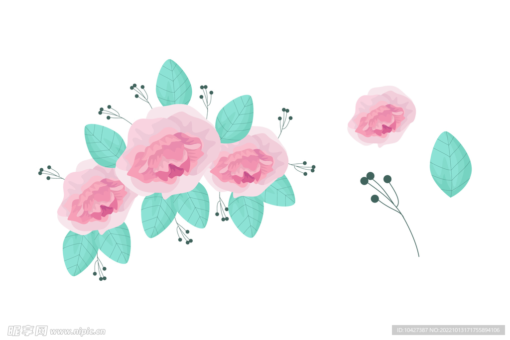 卡通花