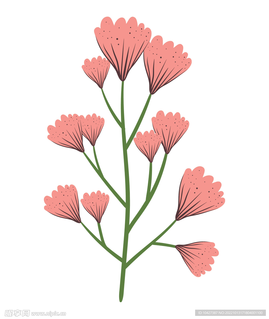卡通花