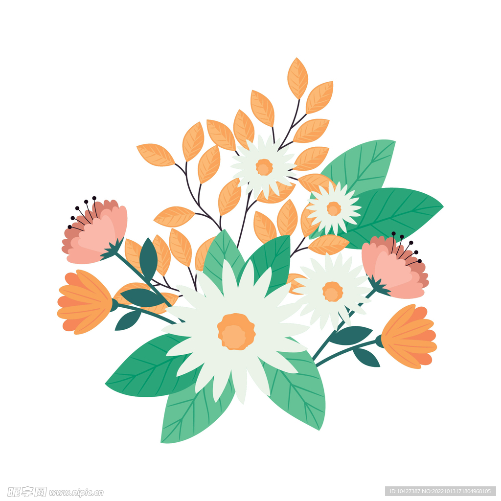 卡通花