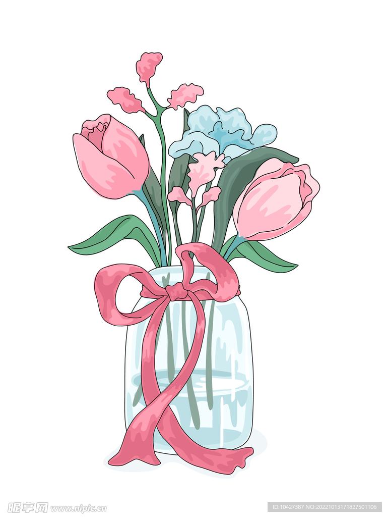 卡通花